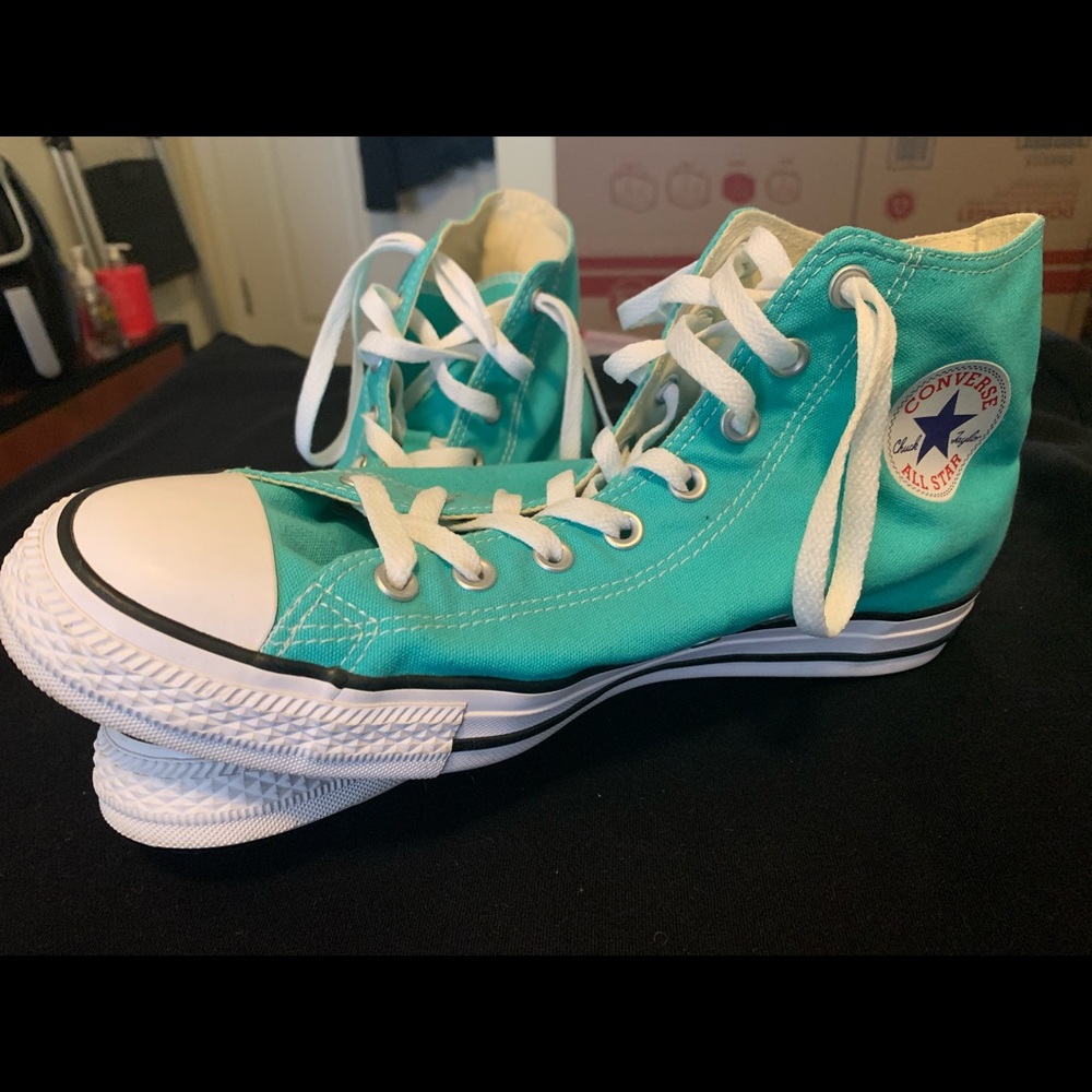 Converse Turquoise Hightops 12.5W / 10.5M